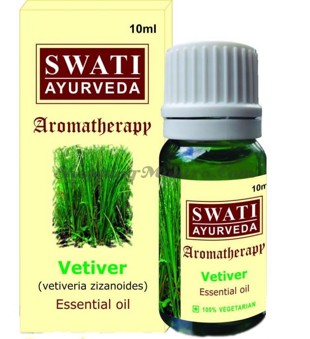 Натуральное эфирное масло Ветивер Свати Аюрведа / Swati Ayurveda Essential Oil Vetiver