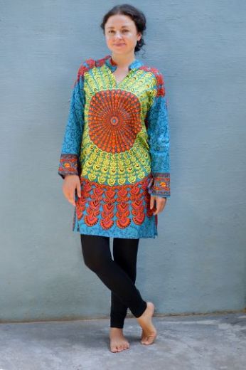 Женская индийская традиционная рубашка (курта). Купить в Москве в интернет магазине