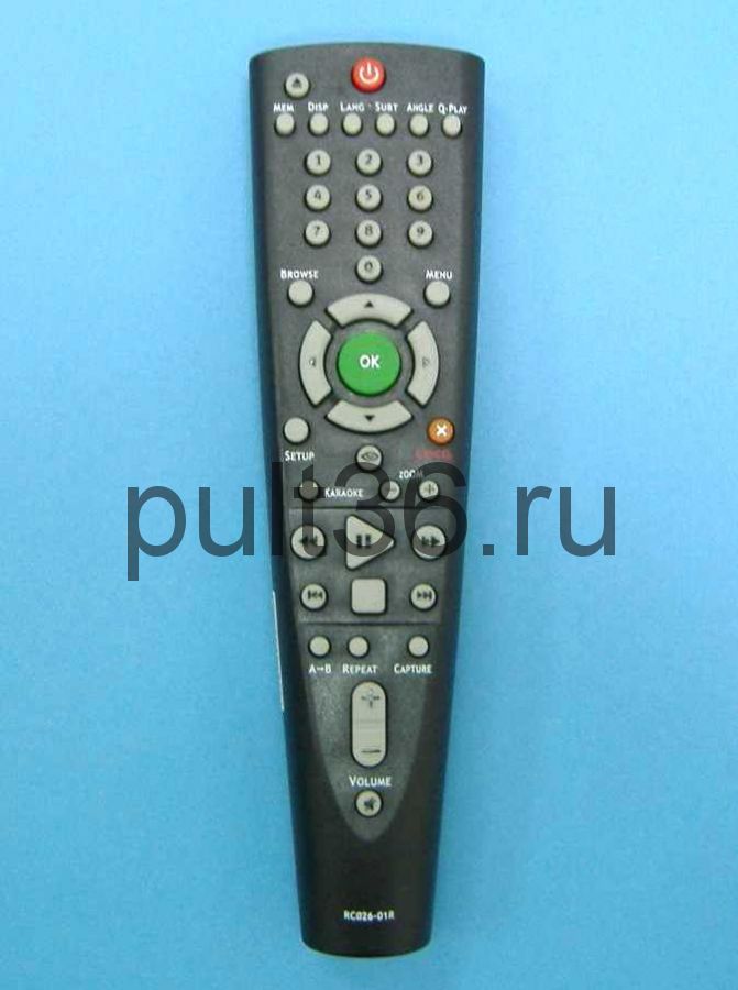 Пульт ДУ BBK RC-026-01R = RC-DVP103 пр-ль КНР