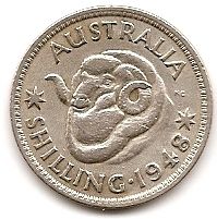 1 шиллинг Австралия 1948