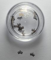Логотип "Корона серебро маленькая", 25 штук