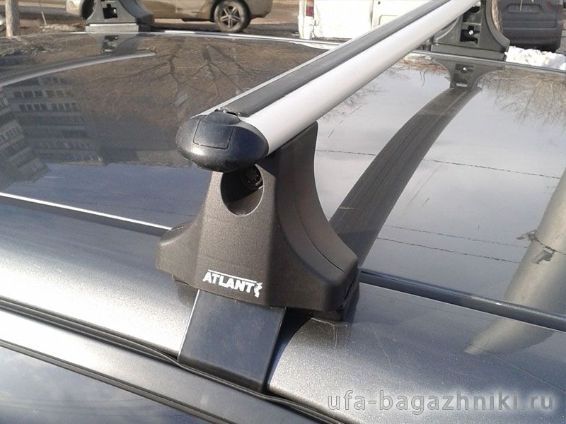 Багажник на крышу на Hyundai Matrix, Атлант, аэродинамические дуги