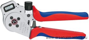 Инструмент для тетрагональной опрессовки контактов (ОБЖИМНИК ручной) KNIPEX 97 52 65 DG