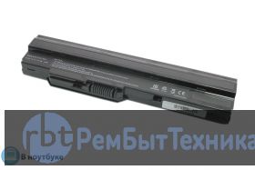 Аккумуляторная батарея для ноутбука MSI Wind U100, RoverBook Neo U100WN 4400mah черная