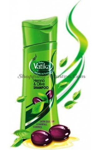 Шампунь Натуральная Хна&Олив Дабур Индия (Dabur India Vatika Natural Henna&Olive Shampoo)