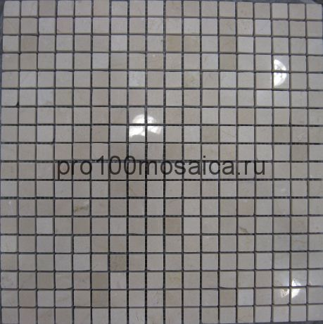 CREMA MARFIL Pol. 15x15. Мозаика серия STONE, размер, мм: 305*305*4 (ORRO Mosaic)