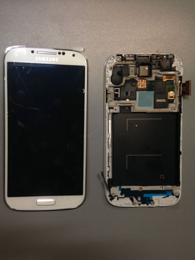 LCD (Дисплей) Samsung i9500 Galaxy S4 (в сборе с тачскрином) (white) Оригинал