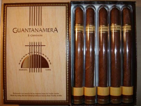 Кубинские сигары Guantanamera Cristal 5 шт. и коробка 25 шт.