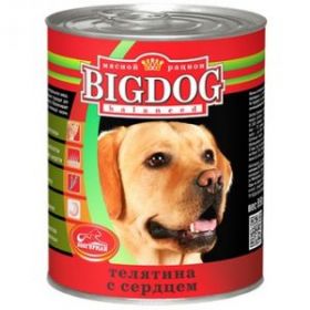 Зоогурман Big Dog Телятина с сердцем д/взрослых собак 850гр