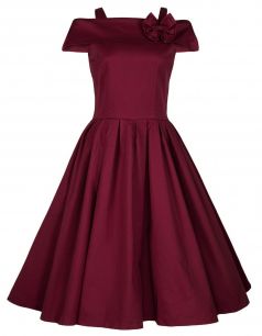 Бордовое винтажное платье "Дарлин"