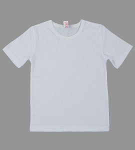 Белая футболка для мальчика и девочки с коротким рукавом Бемби