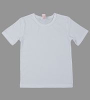 Белая футболка для мальчика и девочки с коротким рукавом Бемби