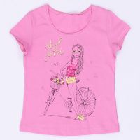 Блуза для девочки Девочка с велосипедом