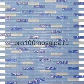 Sticks Blue. Мозаика серия GLASS, размер, мм: 300*300 (ORRO Mosaic)