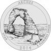 Национальный парк Арки (штат Юта) 25 центов 2014 Монетный двор S