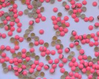 Украшение для ногтей - полусферы (50 штук в пакетике) Цвет: коралловые