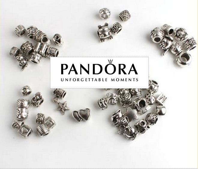 Набор бусин шармов для браслета Pandora (10 штук)