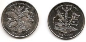 Олимпиада в Ванкувере Набор монет 1 доллар Сьерра-Леоне 2010
