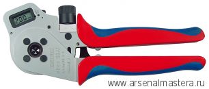 Инструмент для тетрагональной опрессовки контактов (ИНСТРУМЕНТ для опрессовки кабельных наконечников) KNIPEX 97 52 65 DG A