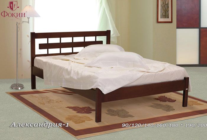 Fokin Александрия-1 (бук) кровать