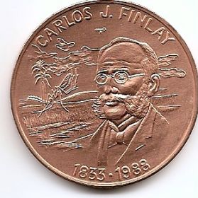 Финлей Карлос Хуан 1 песо Куба 1988