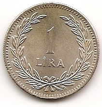 1 лира Турция 1948