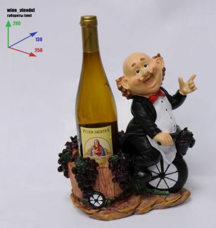 Подставка для вина «Винодел на велосипеде»