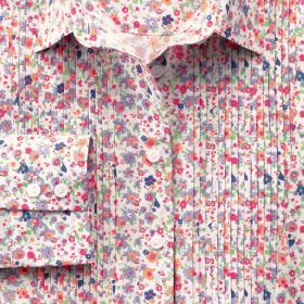Женская рубашка с цветным узором Charles Tyrwhitt приталенная Fitted (WA067MLT)