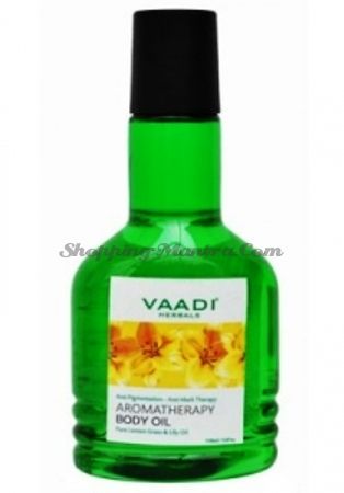 Ароматическое масло для тела Лимонная трава&Лилия Ваади | Vaadi Aromatherapy Lemon Grass&Lily Oil