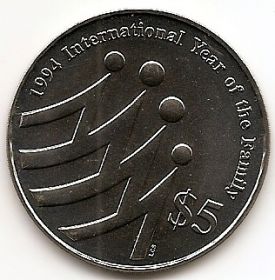 Международный Год семьи 5 долларов Сингапур 1994