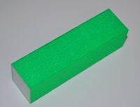 Бафик - блок для шлифовки ногтей зеленый