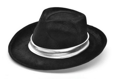Шляпа Гангстера с серебряной лентой