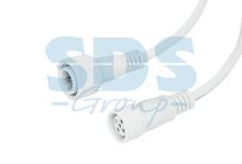Соединительный кабель (5pin) герметичный (IP67) 5х0.5мм² 300V 0.35м белый REXANT