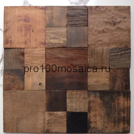 MCM028 Бесшовная деревянная мозаика серия WOOD, 300*300*12 мм