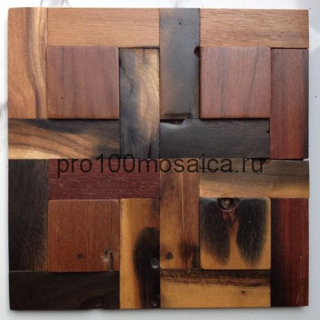 MCM032 Бесшовная деревянная мозаика серия WOOD, 300*300*16 мм