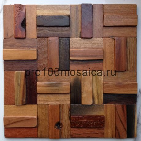 MCM037 Бесшовная деревянная мозаика серия WOOD, 300*300*13 мм