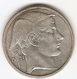 50 франков Бельгия 1951 BELGIE