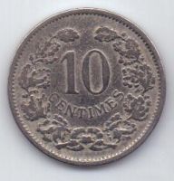 10 сантим 1901 г. Люксембург