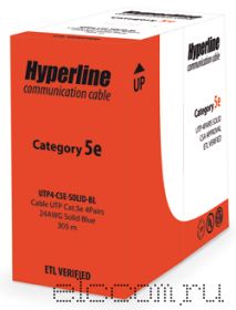 Hyperline UTP4-C5e-SOLID-GY