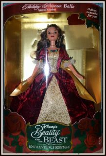 Коллекционная кукла  Белль как Праздничная  Принцесса -  Belle Holiday Princess, 2d in a Series, Walt Disney's