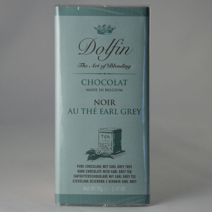 Шоколад Dolfin Горький с чаем Эрл Грей - 70 г (Бельгия)