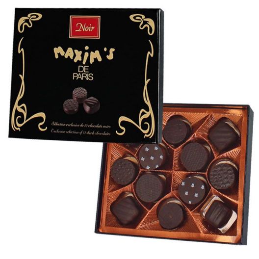 Конфеты шоколадные Maxim`s Конносье из горького шоколада - 120 г (Франция)