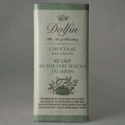 Шоколад Dolfin Молочный с зелёным чаем Сэнтя - 70 г (Бельгия)