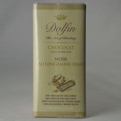Шоколад Dolfin Тёмный со свежим имбирём - 70 г (Бельгия)
