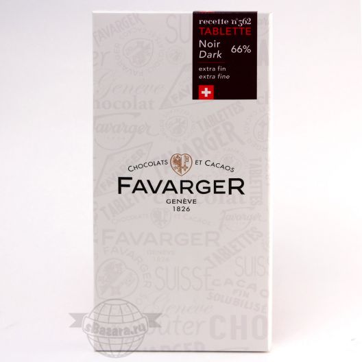 Шоколад Favarger Avelines Тёмный - 100 г (Швейцария)