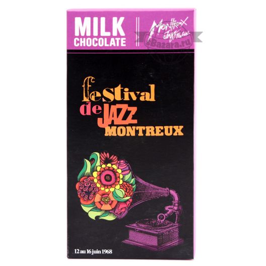 Шоколад Favarger Монтерекс Джаз Фестиваль молочный - 100 г (Швейцария)