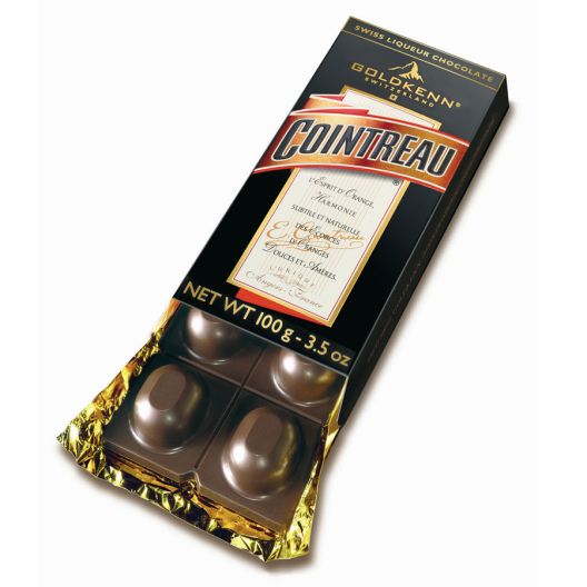 Шоколад Goldkenn с начинкой Куантро - 100 г (Швейцария)