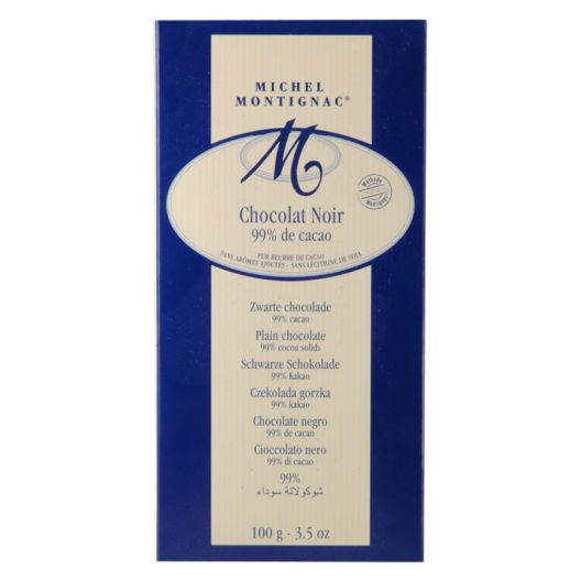 Шоколад Michel Montignac Чёрный 99% какао без лецитина и ароматизаторов БИО - 100 г (Франция)
