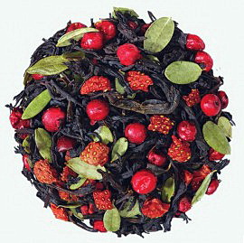 Ягодный коктейль  - смесь черного индийского и цейлонского чая с натуральными растительными ароматизаторами.