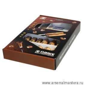 Набор резцов Narex Standart 894610, 6шт и брусок в картонной коробке 8946 10